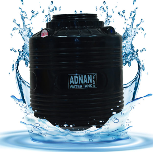 500 Litre Vertical Black Plastic Water Storage Tank